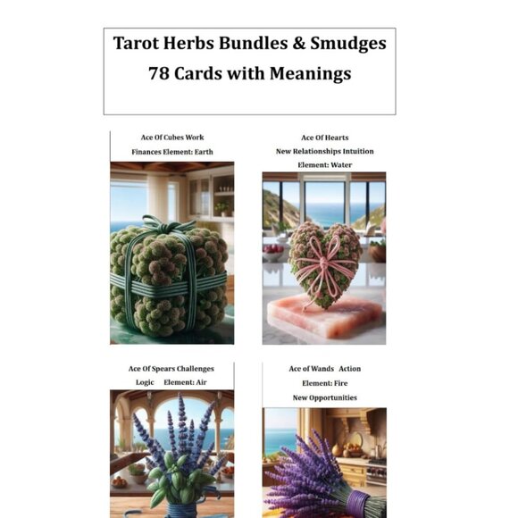 Herbs and smudges tarot deck 78 cards - Picture 1 of 1